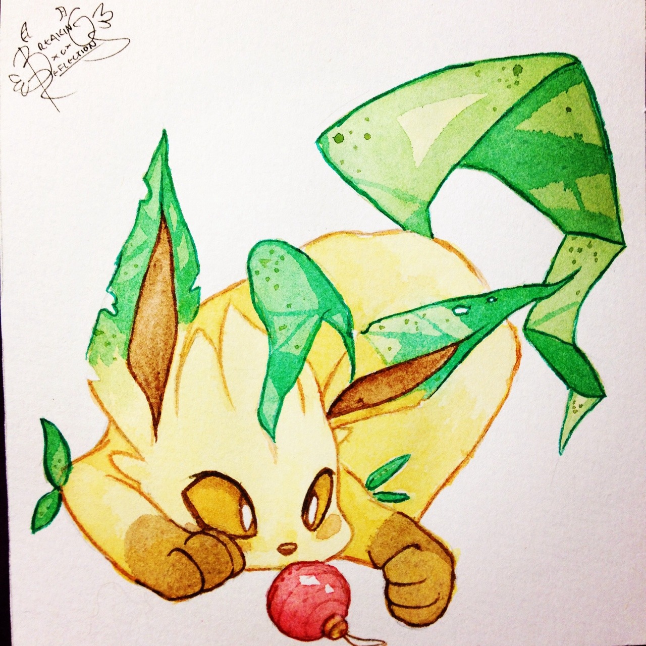 breakingreflectionsart:  Mini Pokemon watercolours as cards for  friends this Christmas