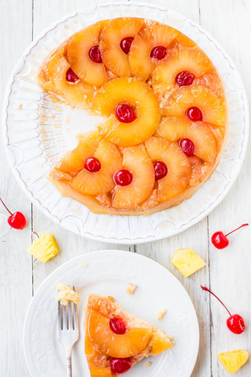 mujertropical:The Best Pineapple Upside-Down Cake