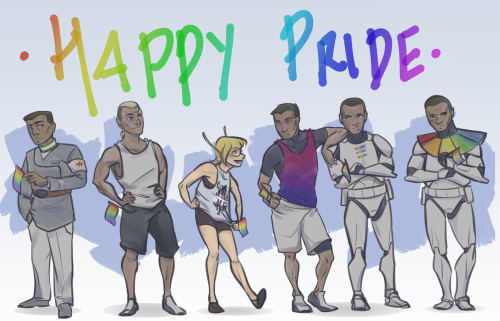 because my superpower is both Art AND Procrastination, have some yr old HLN Pride art–I promis