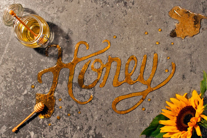 graphicdesignblg:  Compilation: Cool Lettering Made With Food Check all the artists