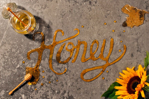 graphicdesignblg: Compilation: Cool Lettering Made With Food Check all the artists here: youand