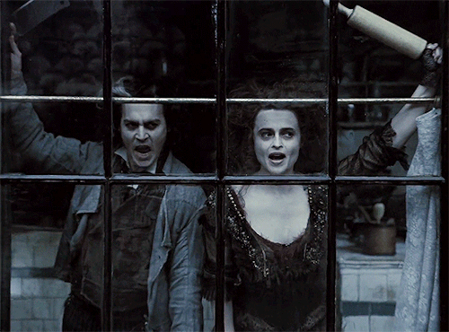 jadoredepp: Sweeney Todd   starring Johnny Depp &amp; Helena Bonham Carter directed by
