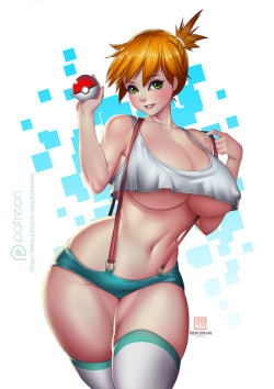 bokuman:    Misty! This month is for Pokemon girls! Drop your favorite poke girl :D  Suport me on patreon for more content!  http://patreon.com/bokuman  #misty #pokemon #fanart #sketch #drawing #art  