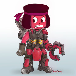 Ruby as Torbjorn from Overwatch!Click here