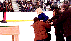 :  There’s no stairs. How do I get onto the stage? 