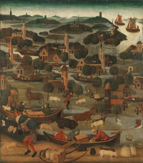 Master of the Saint Elisabeth Panels - The St. Elisabeth’s Flood (c. 1490).In the night of 19 Novemb