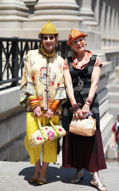 dontblinkdontlookaway:  paintchipsfromthewall:  well-then-my-dear-captain:  If you ever need cheering up, just go to advancedstyle.blogspot.com or search ‘advanced style’ on Pinterest. These ladies give no fucks and look fabulous. They are an inspiration