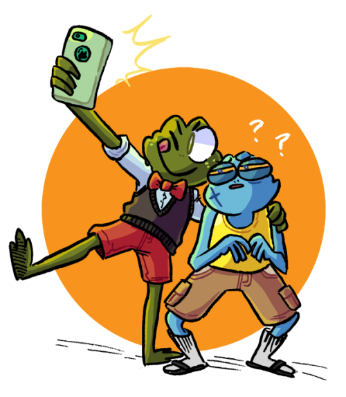 Yesterday was World Frog Day, so I drew my favorite frogs for the occasion!