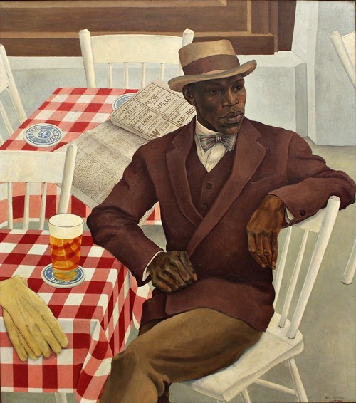 Nola Hatterman (Dutch, 1899-1984) On the Terrace (portrait of the tapdancer Jimmy