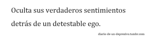 Diario de un depresivo.