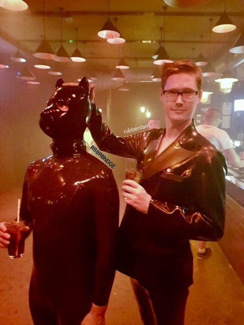 Good times at the Manchester Rubbermen Summer Barcrawl 2018. Photo of me and the BF @rubberdan1 insi
