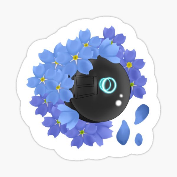 Forget-Me-Not Valkyrie Cam Sticker by AmethystPenguin