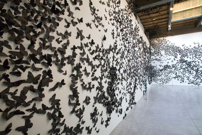 fer1972:  Black Cloud by Carlos Amorales. An Installation made of 30,000 Paper Moths