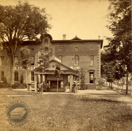 The Star Spring in Saratoga Springs in the early 1870s.Image from the Saratoga Room collection at th