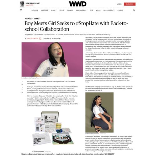 As announced today in @wwd, our Founder &amp; Creative Director @stacyigel @boymeetsgirlusa has 