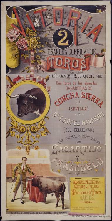 1885: Bullfight Poster Source