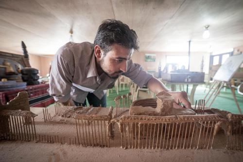  Syria’s Landmarks Restored in MiniatureIn Jordan’s Za’atari refugee camp a g