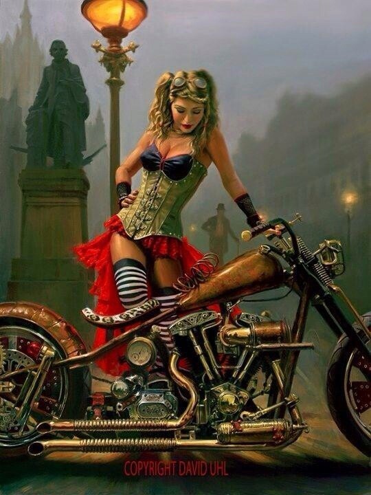 ileatherandlace:  Artwork by David Uhl ❤️  Follow us: www.ileatherandlace.tumblr.com