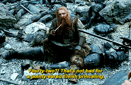 semper-draca:cerastes:frodo-sam:THE LORD OF THE RINGS: The Two Towers (2002) dir. Peter Jackson.   I love the implication of Dwarves knowing neurosciences, because if anyone is going to discover that in a fantasy setting, it is definitely the people that