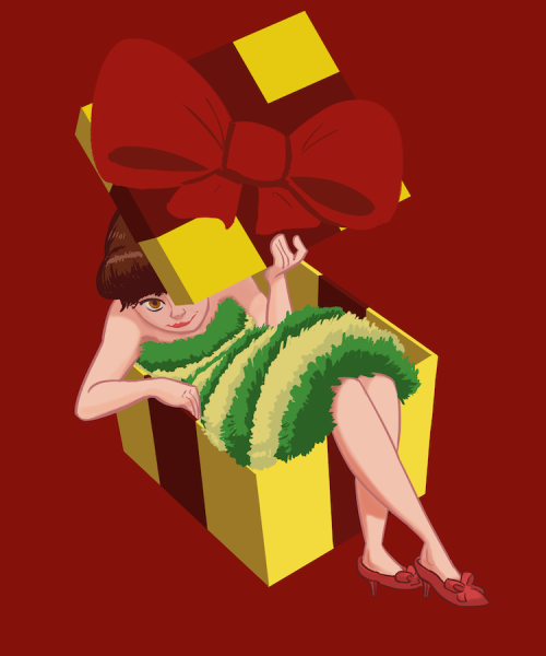 Wanted to draw a festive tinsel-y dress! It looks itchy I’m so sorry ma'am