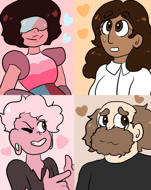 Finally finished Steven Universe and drew a bunch of my favorite characters because I love everyone&