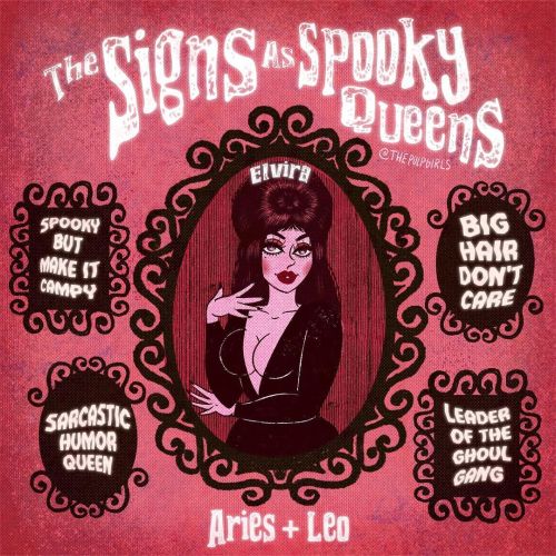  The Signs as Spooky Queens!! SWIPE FOR MORE SIGNS! ➡️ Check your big three! Are you missing that ma