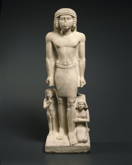 bm-ancient-art: Irukaptah and his Family, ca. 2455–2425 B.C.E., Brooklyn Museum: Egyptian, Classical