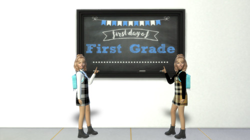 idasims:School board poses for twins. Some of them can be used as single poses though. Download HERE