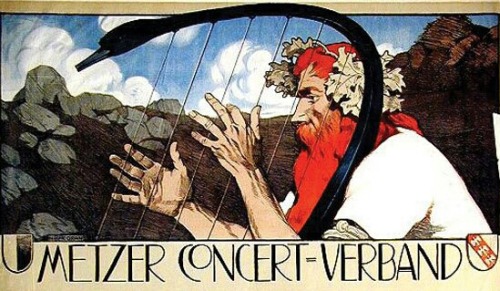 Metzer Conzert-Verband Bek-Gran, Hermann, 1903. 48.9 x 35.7 in. / 124.3 x 90.9 cm. Imp. Vereinigte D