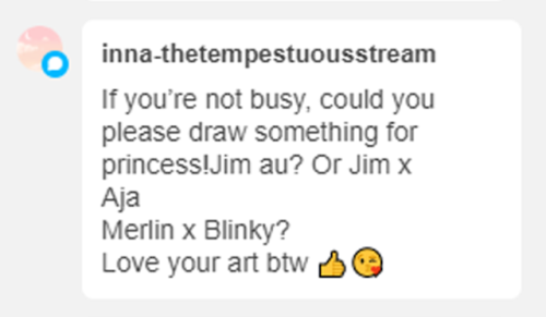 @inna-thetempestuousstream reqPrincess Jim!AU.In this AU, Jim is called Jamie and she is the daughte
