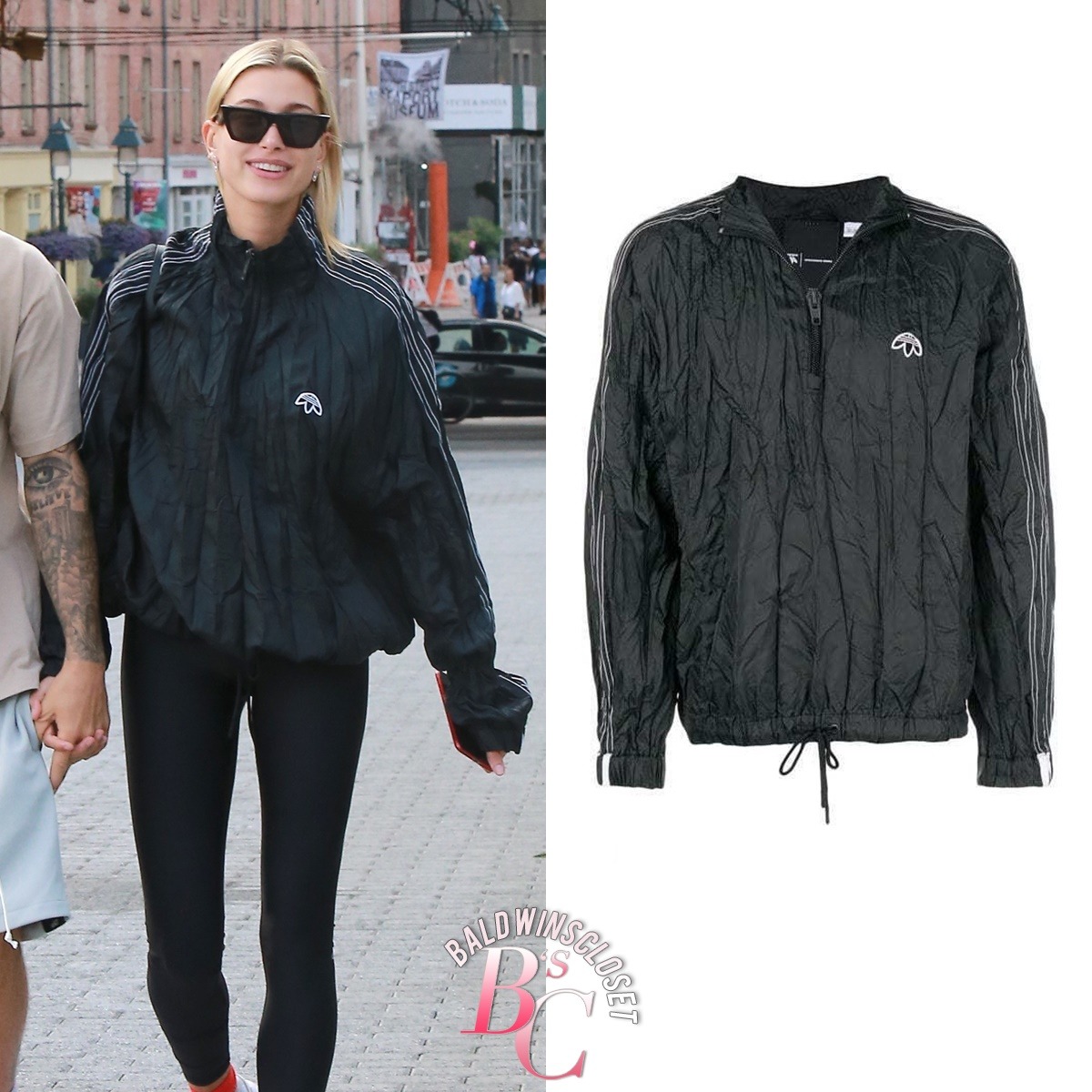 hailey baldwin adidas jacket