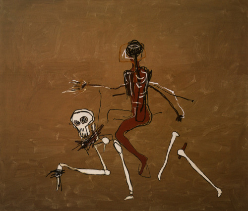 tierradentro:“Riding with Death”, 1988, Jean-Michel Basquiat.#deathinart