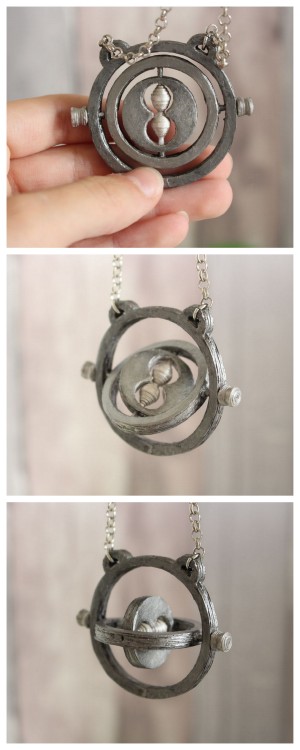 DIY Harry Potter Paper Time Turner NecklaceMake this amazing Harry Potter Time Turner using just pap