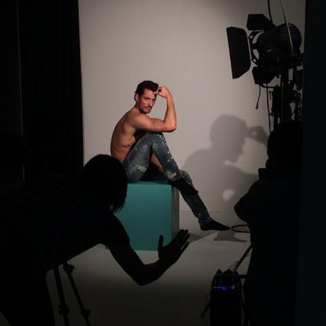 thekinggandy:David shooting today for Marie Claire UK  no&hellip;THAT is hot.