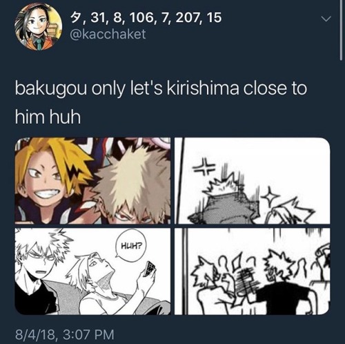 I love kiribaku with all of my heart bUT THE REALIZATION