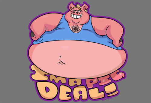 No need to exPIGlain himself. Put this BIG fella on your chest at my TEEPUBLIC