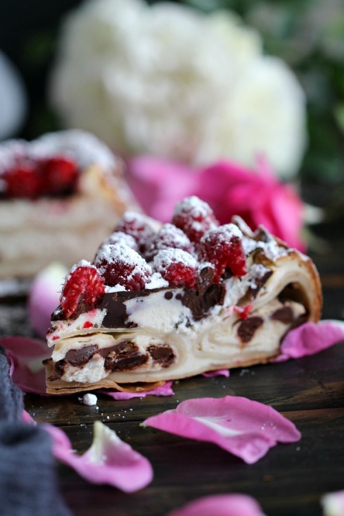 foodyssex:  CREPE STUFFED NEW YORK CHEESECAKE