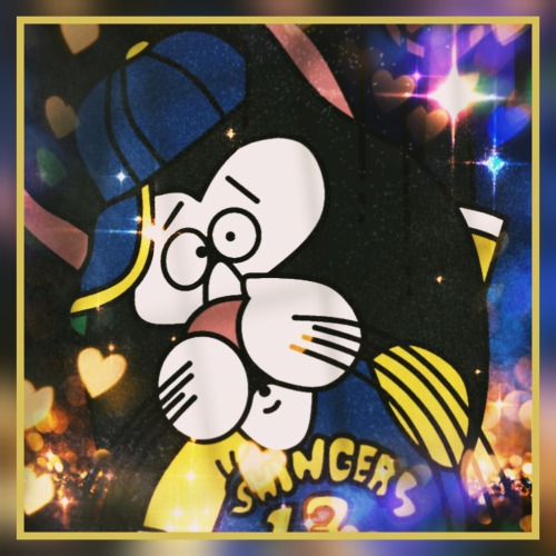Crusty The Cat Icons In Gold And Blue!