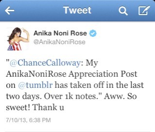 lovelifelaurennn:  howtobeterrell:  stagesandpages:  ANIKA NONI ROSE APPRECIATION