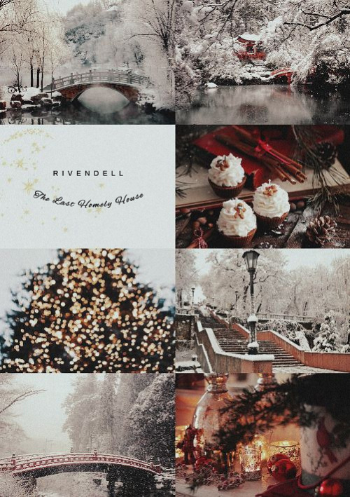 melianinarda: The Middle-Earth aesthetic | W i n t e r | Rivendell, The Last Homely House Happy win