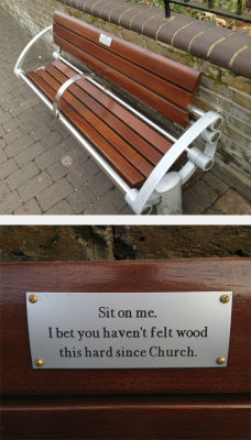 advice-animal:Park Bench In East London.