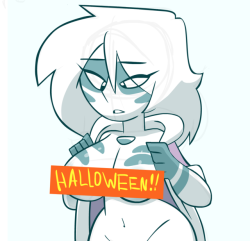 send-apatite-your-nudes:  We’re still a bit busy, so I took a bunch of selfies and scheduled them for Halloween just in case I wouldn’t be home to post them.Pledge ũ on Patreon or buy me a Ko-Fi to see the full photoset!- there’s something underneath