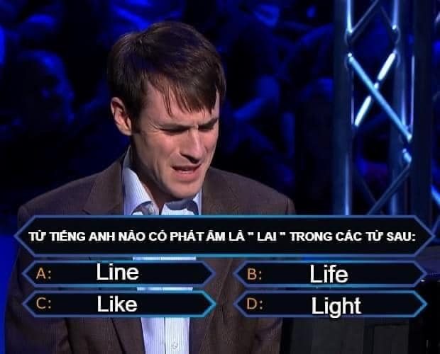 Từ nào phát âm là “lai”?