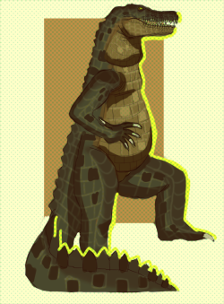 shinyphione: a very, very quick scribble of a new argonian oc of mine. she’s based off a saltwater crocodile! she is very large, and she is very much in charge. her name is Rormisu which a tweaked version of Rormasu, which translates to “big-mouthed