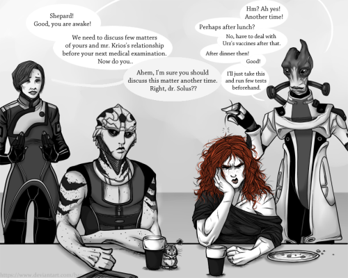 Just a regular morning in Normandy.. (Oh, and Legion and EDI found that one specific Disney/Pixar’s 