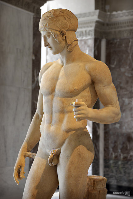 ladnkilt:    THE CLASSICAL MALE FORM IN ART!Borghèse, “Mars”, Musée Du Louvre,