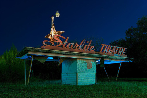 archatlas:  Road Trip by Noel Kerns     Noel Kerns is a Dallas-based photographer specializing in capturing Texas’ ghost towns, decommissioned military bases, and industrial abandonments at night. Growing up in the central Texas hill country, Kerns