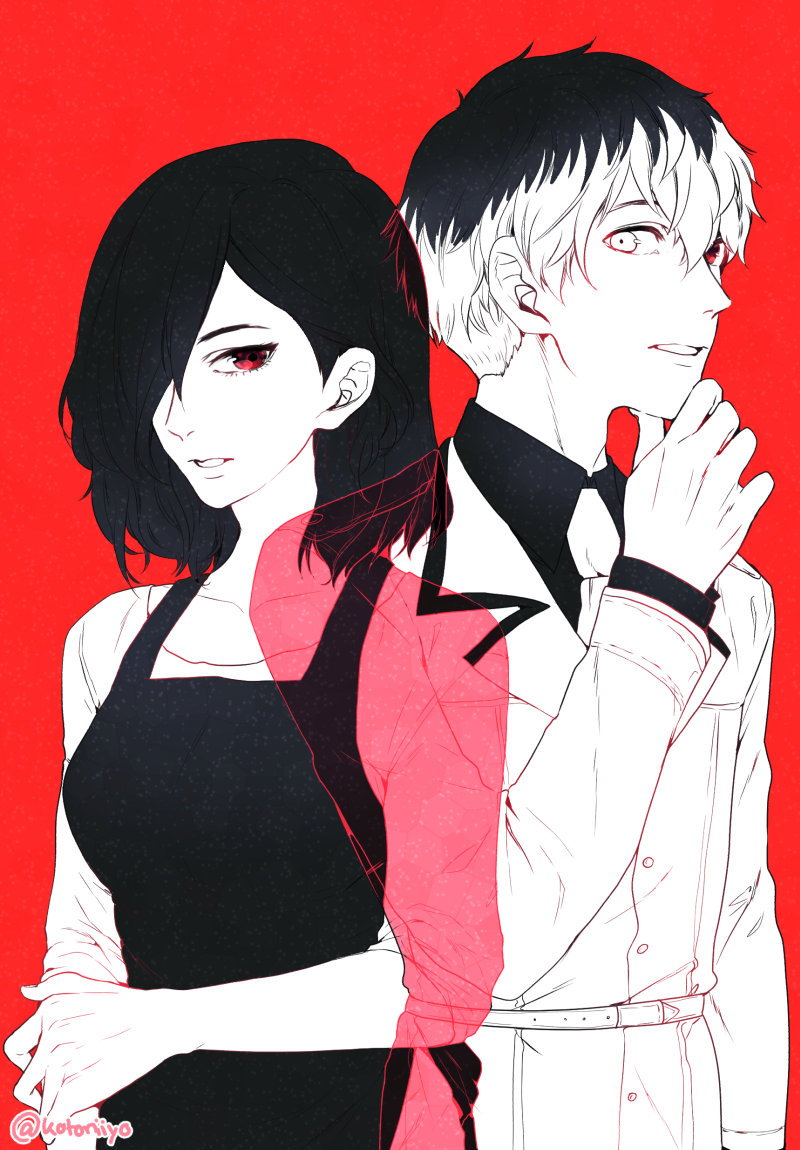 citrodrop:  Toukachan and Sasaki(Kaneki?)kun （＾∞＾） 