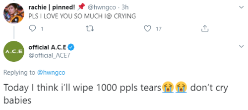 updatesace:200702 Kim Byeongkwan’s reply to a fan’s tweet