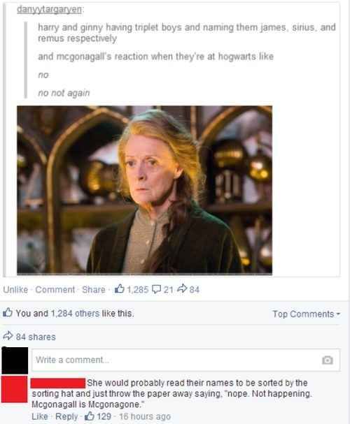 McGonagall’s exit from Hogwarts. | 22 “Harry Potter” Puns That Are So Bad They’re Good via http://ift.tt/VgXNlq